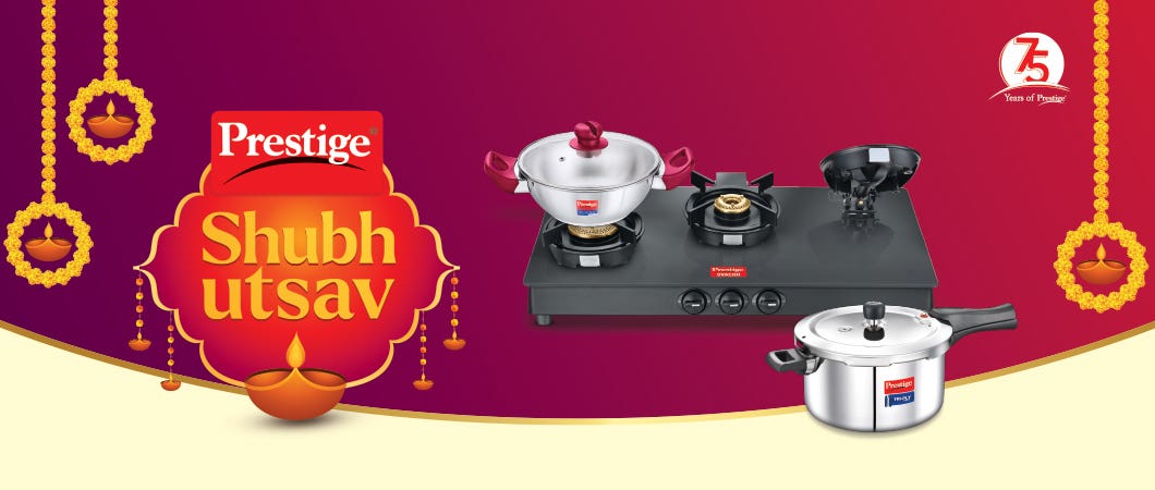 Prestige Shubh Utsav 2024 Festival Deals on Kitchen Appliances