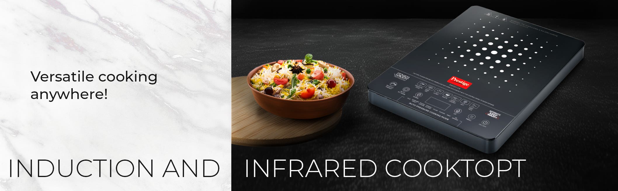 2000W+ Induction/Infrared Cooktops Prestige