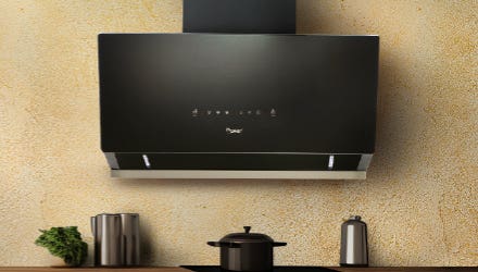 Prestige Auto-Clean Glass Kitchen Hood Provo 900