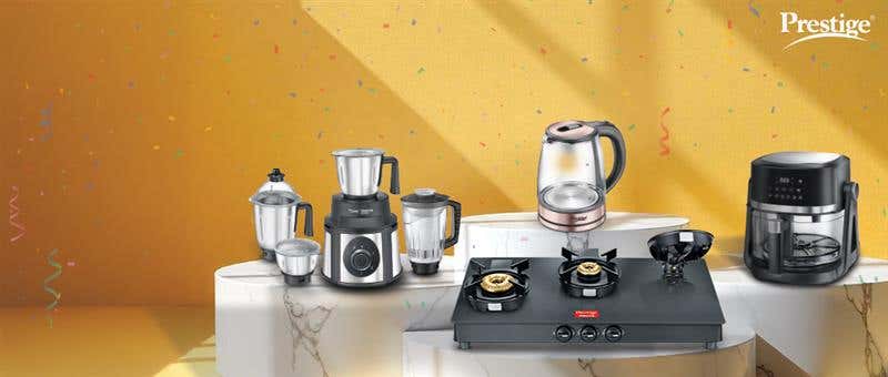 Prestige Kitchen Appliances for Makar Sankranti - Mixer Grinder, Gas Stove, Electric Kettle, and Air Fryer